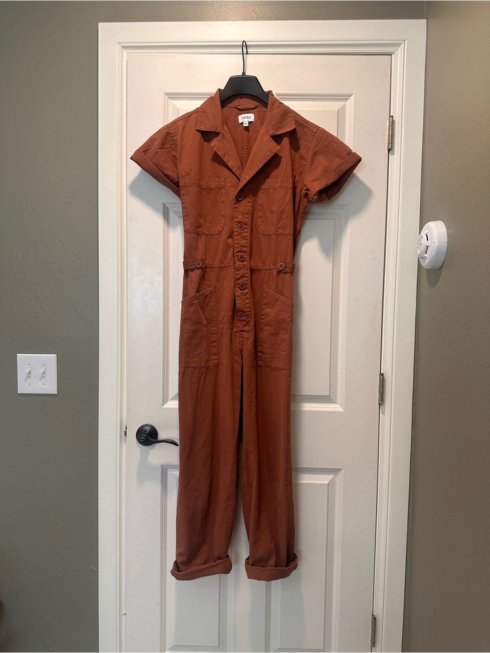 pistola Rust Short-Sleeve Utility Jumpsuit